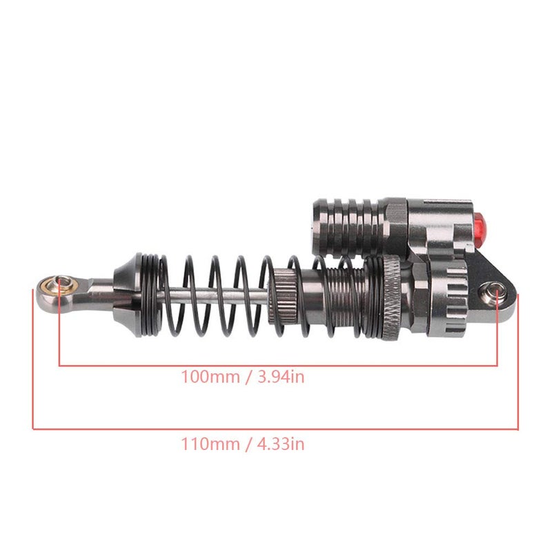 FOSA 4Pcs RC Shock Absorbers, Aluminum Alloy High Strength Springs Shocks Set Damper with 2 Bags of Screws For Axial / SCX10 / D90 / For -4 RC Crawler Car - Image 5